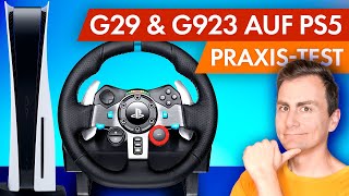 Logitech G29 amp G923 auf PS5 ReviewTest Wie gut sind die SimRacing Wheels an der PlayStation 5 [upl. by Ehttam382]