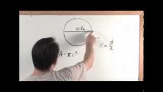 The Area of a Circle  Geometry Tutorial [upl. by Symons]