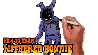 How to Draw Withered Bonnie  Five Nights at Freddys [upl. by Alyel]