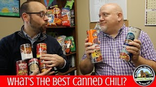 Whats the Best Chili in a Can  Blind Taste Test Rankings [upl. by Valdas]