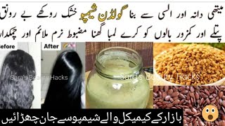 DIY Shampoo For Frizzy Curly Hair  Homemade Goldan Shampoo For LongStrongThikSilky Hair [upl. by Tnahsin]