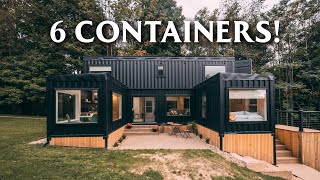 Massive 6 unit Shipping Container Home Airbnb  Woodside Container Full Tour [upl. by Llerrehs453]