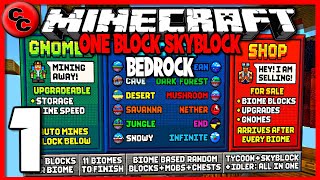 Minecraft quot ONE BLOCK SKYBLOCK lets play ep1 LOOKS GOOD quot [upl. by Ikoek]