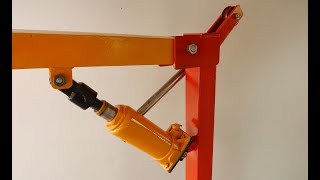 Homemade A Small Mobile Crane For Workshop [upl. by Dumah950]