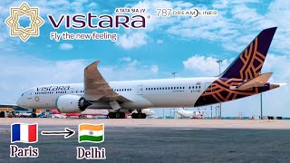 Vistara B7879  Paris CDG  Delhi  Trip Report [upl. by Enahsal]