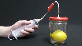 DIY Vacuum Pump and Vacuum Chamber  How to make a vacuum pump and a vacuum chamber [upl. by Aible856]