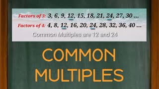 What are Common Multiples  Easy Math Definition in 30 Seconds  MATHalino123 [upl. by Sollie694]