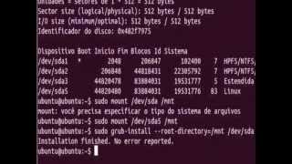 Como Restaurar o Grub  Linux [upl. by Enelloc]