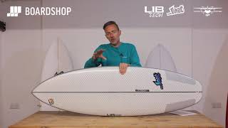 Lib Tech X Lost Puddle Jumper HP Surfboard Review [upl. by Ttereve108]