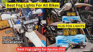 Best Fog Lights for Bikes Installation HJG cree 4×4 60w Fog Lights best Fog Lights for Xpulse 200 [upl. by Cire]