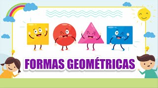 FORMAS GEOMÉTRICAS PLANAS básicas  Vila Educativa [upl. by Robin]