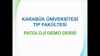 Karabük Tıp Patoloji Demo Dersi [upl. by Areht]