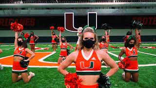 Its all about THE U  University of Miami Cheerleaders 2020 [upl. by Asoj]