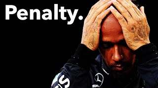 BREAKING ALBON DISQUALIFIED AND HAMILTON PENALTY F1 News [upl. by Einomrah]