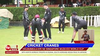 CRICKET CRANES  Okusunsula eri ne Singapore muza ICC World Cup [upl. by Tews423]