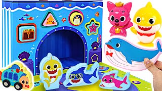 Baby shark Wooden toy bag Lets play block  PinkyPopTOY [upl. by Laidlaw684]