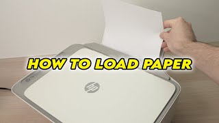 HP Deskjet 2700e 2752e 2710e  How to Load Paper in the Printer [upl. by Mckenzie]