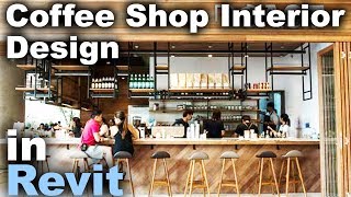 Cafe Interior Design in Revit Tutorial [upl. by Arramat]