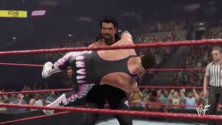 Acolytes Vs Hart Foundation Wwe 2k23 [upl. by Ahsela920]