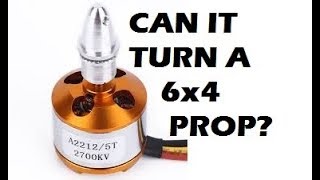 A2212 2700kv ebay motor on 6x4 prop 3s Thrust test motor test of the week [upl. by Ailhad]