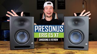 Presonus Studio Monitors NEVER Disappoint  Presonus Eris E5 XT Unboxing amp Review 2021 [upl. by Armando]