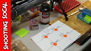 Reloading 223 Hornady 55gr VMAX  VARGET Accuracy test  Ruger American Predator [upl. by Roybn]