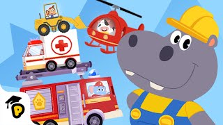 Helikopter Raceauto amp meer  Voertuigen voor Kinderen  KinderfilmpjesDrPanda TotoTime Nederlands [upl. by Icyac]