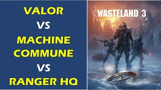 Denver All choices  Transfer Reagan to Valor vs Machine Commune vs Ranger HQ  Wasteland 3 [upl. by Celestyna]