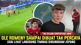 BIKIN PUBLIK HEBOH Reaksi Bikin Kaget Ole romeny Setelah Timnas Indonesia Di Permalukan Jepang 40 [upl. by Eilata]