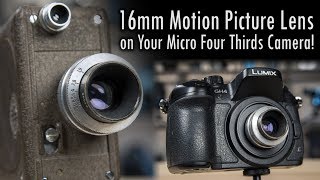 Mount a 16mm Motion Picture Lens on Your Micro Four Thirds Camera Cmount to MFT Lens Adapter [upl. by Emmet624]