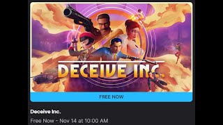 Free Game Weekly Review  Deceive Inc [upl. by Eceinart]