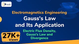 Gausss Law and Its Application  Electric Flux Density Gausss Law and Divergence [upl. by Earised]