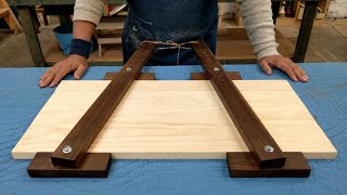 Como hacer PRENSAS artesanales para pegar tableros de MADERA [upl. by Aimee]