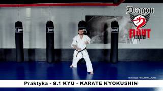 Wymagania egzaminacyjne dla dzieci do lat 14  Karate KYOKUSHIN  PRAKTYKA  Stopień 91 KYU [upl. by Aremahs676]