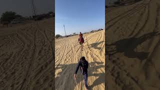 Camel 🐪 ride in Jaislamer desert shortvideo vlog desi comedy minivlog [upl. by Ttenyl]