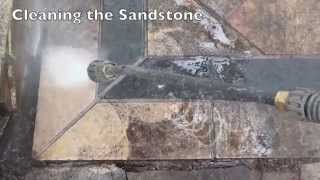 How to Clean Sandstone Pavers [upl. by Tnerual]