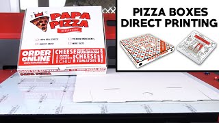 Direct UV Printing on Pizza Boxes [upl. by Soluk]