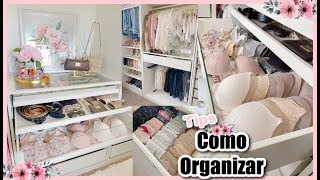 ORGANIZA TU CLOSET GAVETAS CARTERAS Y MAS [upl. by Nnaitsirhc]