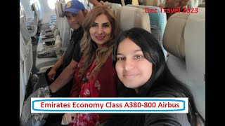 Emirates Economy Class  A380800 Airbus  SFO to DXB [upl. by Schargel]