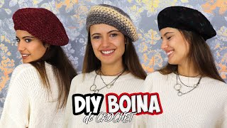 Tutorial BOINA de CROCHET en 5 MINUTOS por 1 EURO🤪 fácil y rápido [upl. by Charis]