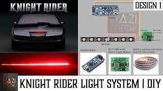 DIY Knight Rider Scanner LED Light System With Just 3 Wires  Arduino  WS2812B  Design 1 [upl. by Norved]