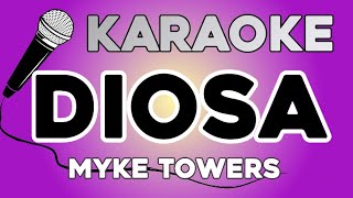 KARAOKE Diosa  Myke Towers [upl. by Judie]