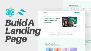 How To Build An Awesome Landing Page in ReactJS amp TailwindCSS [upl. by Haldan]
