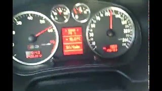 Audi A3 18T AUM k03S 230Hp 344Nm 0100 kmh acceleration ESP on [upl. by Onfroi]