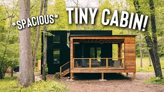 Spacious TINY HOUSE w Hidden Loft  Mod Cabins Tiny Home Tour [upl. by Sloane]