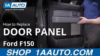 How to Replace Rear Door Panel 0914 Ford F150 [upl. by Tdnarb]