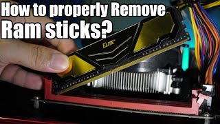 How to properly remove and place back the Ram sticks [upl. by Safoelc]