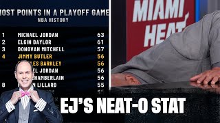 Chuck Went Searching For Shaq’s Playoff CareerHigh 🤣  EJs NeatO Stat [upl. by Gnivre228]