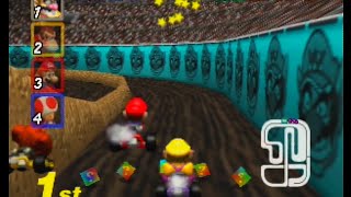 Mario Kart 64  Wario Stadium N64 [upl. by Rennane]