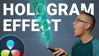 How to Make a HOLOGRAM EFFECT In Davinci Resolve 16  EASY Hologram Tutorial [upl. by Leamhsi]